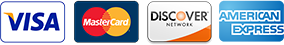 Credit Cards We Accept
